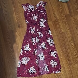 Epic Threads Burgundy Floral Dress